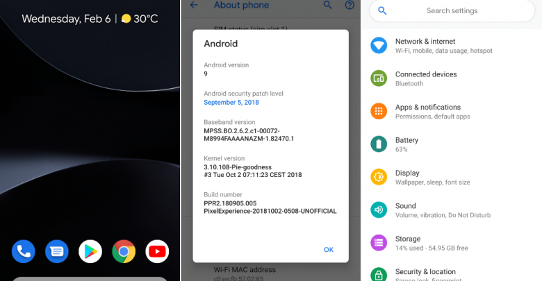 Android 9 Pie on OnePlus 2