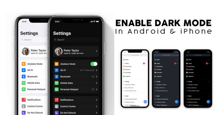 Dark Mode in Android and iPhone