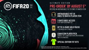 FIFA 20 Ultimate Editions
