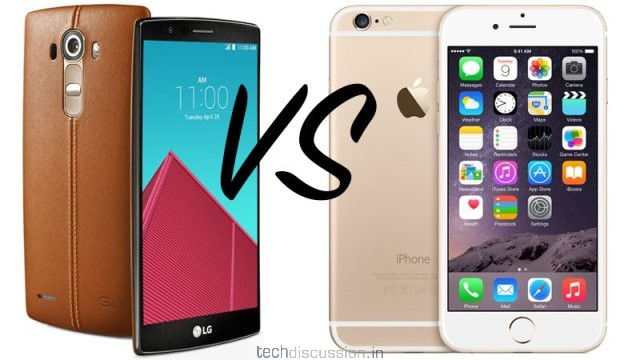 LG G4 vs iPhone 6 image