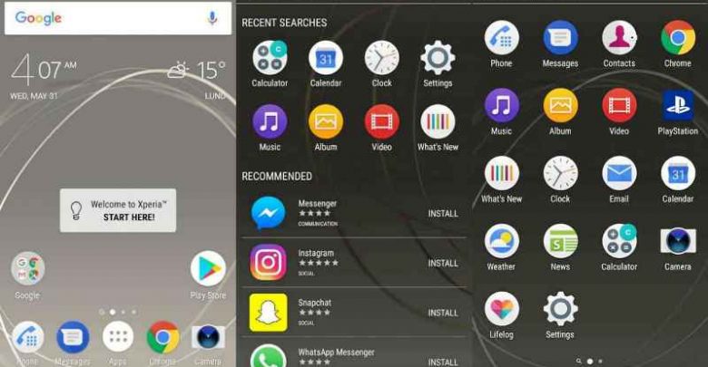 Sony Home Launcher