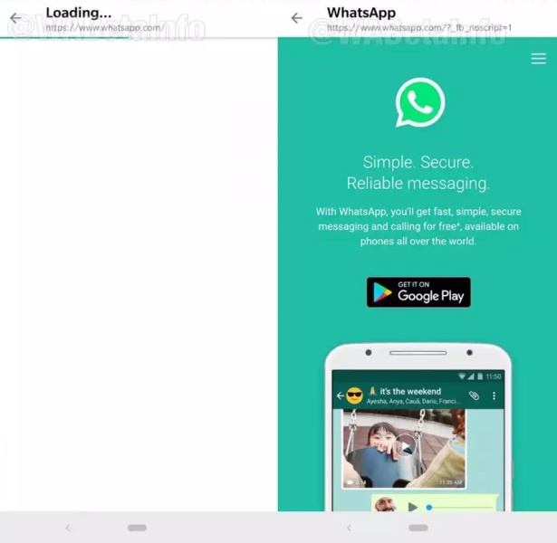 WhatsApp In App Browser