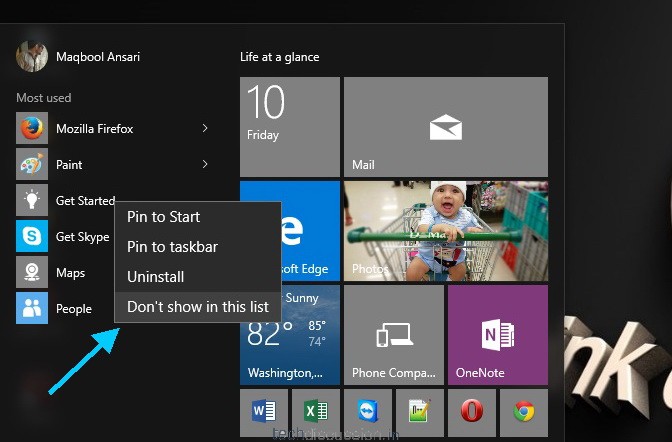 Windows 10 Start Menu 2