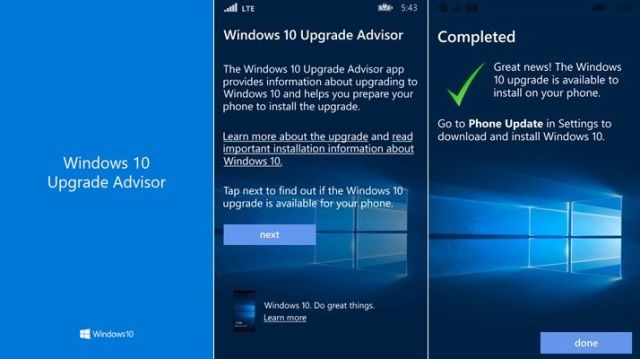 Windows 10 Upgrade Advisor app
